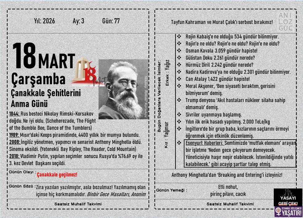 Çanakkale Şehitlerini Anma Günü 1